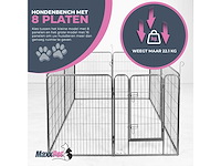 Maxxpet 20148 hondenren puppyren met 8 panelen - staal - 78x100cm - ø 210 cm - afbeelding 2 van  6