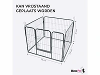 Maxxpet 22299 puppyren 81x79cm - konijnenren - 4 kennelpanelen - afbeelding 2 van  4