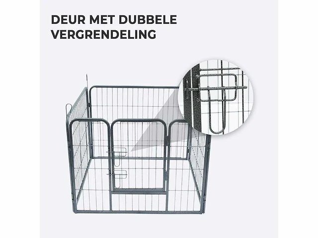 Maxxpet 22299 puppyren 81x79cm - konijnenren - 4 kennelpanelen - afbeelding 3 van  4