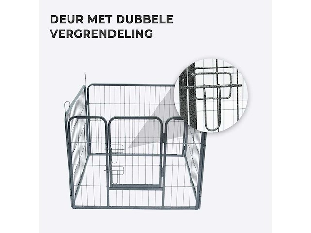 Maxxpet 22299 puppyren 81x79cm - konijnenren - 4 kennelpanelen - afbeelding 3 van  4