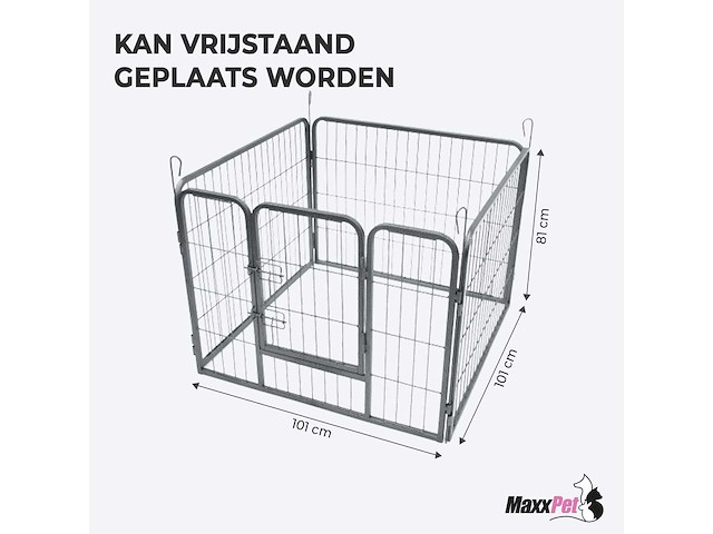 Maxxpet 22300 puppyren 101x79cm - konijnenren - 4 kennelpanelen - afbeelding 3 van  3