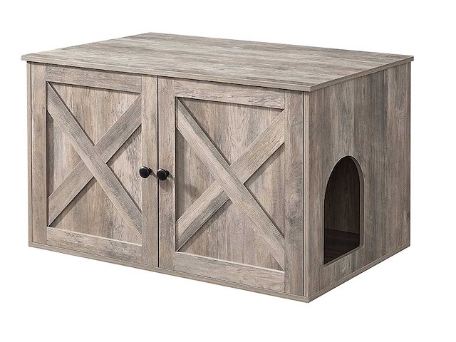 Maxxpet 22307 houten kattenhuis - kattenbak 80x53x50cm - afbeelding 1 van  4