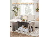 Maxxpet 22307 houten kattenhuis - kattenbak 80x53x50cm - afbeelding 6 van  6