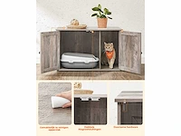 Maxxpet 22307 houten kattenhuis - kattenbak 80x53x50cm - afbeelding 2 van  4