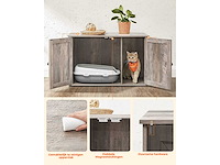 Maxxpet 22307 houten kattenhuis - kattenbak 80x53x50cm - afbeelding 2 van  6