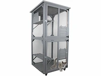 Maxxpet 88049 kattenkooi - kattenvolière - 82x80x180cm - afbeelding 1 van  5