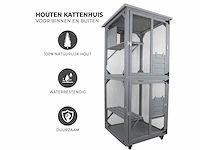 Maxxpet 88049 kattenkooi - kattenvolière - 82x80x180cm - afbeelding 2 van  5