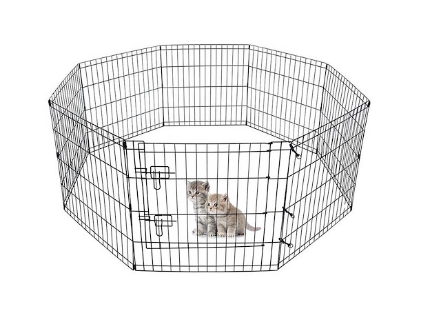 Maxxpet 88109 konijnenren puppyren - opvouwbaar - 61x61cm - 8 delig - afbeelding 1 van  1