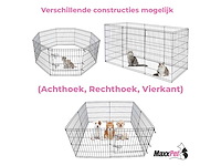 Maxxpet 88110 konijnenren puppyren - opvouwbaar - 76x61cm - 8 delig - afbeelding 2 van  4