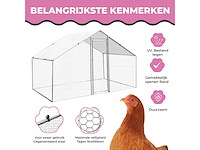 Maxxpet 88129 kippenren - kippenhok metaal - 3x2x2m - afbeelding 3 van  5