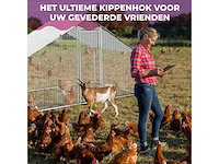 Maxxpet 88129 kippenren - kippenhok metaal - 3x2x2m - afbeelding 4 van  5