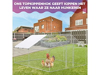Maxxpet 88130 kippenren - kippenhok metaal - 3x4x2m - afbeelding 4 van  4