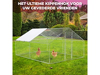Maxxpet 88130 kippenren - kippenhok metaal - 3x4x2m - afbeelding 4 van  5