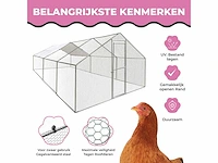 Maxxpet 88131 kippenren - kippenhok metaal - 3x6x2m - afbeelding 2 van  3