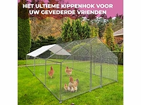 Maxxpet 88131 kippenren - kippenhok metaal - 3x6x2m - afbeelding 3 van  3
