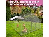 Maxxpet 88131 kippenren - kippenhok metaal - 3x6x2m - afbeelding 4 van  5