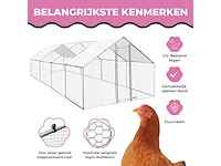 Maxxpet 88132 kippenren - kippenhok metaal - 3x8x2m - afbeelding 3 van  4