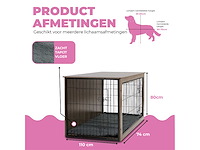 Maxxpet 88146 houten hondenbench 110x74x80cm - afbeelding 3 van  5