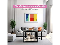 Maxxpet 88148 houten hondenbench 89x61x73cm - afbeelding 3 van  5