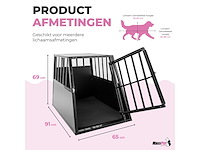Maxxpet 88159 autobench hondenbench - 65x91x69cm - afbeelding 2 van  3