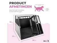 Maxxpet 88161 autobench hondenbench - 96x91x70cm - afbeelding 2 van  4