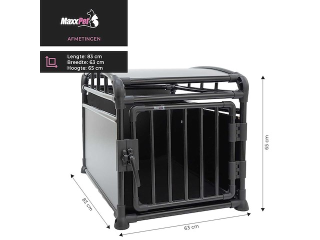 Maxxpet 88166 autobench 1 deurs - 63x83x65cm - afbeelding 6 van  7