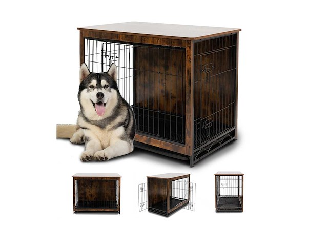 Maxxpet 88175 houten hondenbench 98x65x68cm - afbeelding 1 van  4