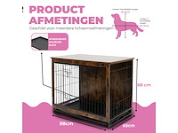 Maxxpet 88175 houten hondenbench 98x65x68cm - afbeelding 3 van  4