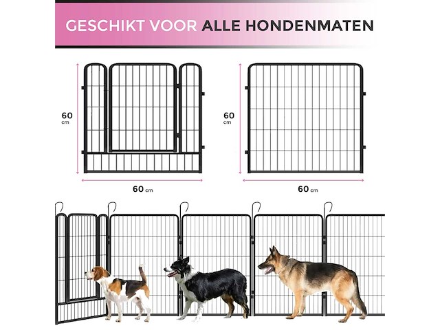 Maxxpet 88230 hondenren - puppyren hoogte 60 cm ø 360 cm - afbeelding 1 van  3