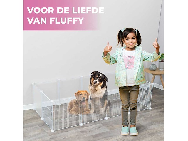 Maxxpet 88257 konijnenren moduleerbaar 140x70x35 - afbeelding 2 van  4