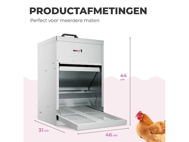 Maxxpet 88259 kippenvoerbak - 31x46x44cm - afbeelding 3 van  5