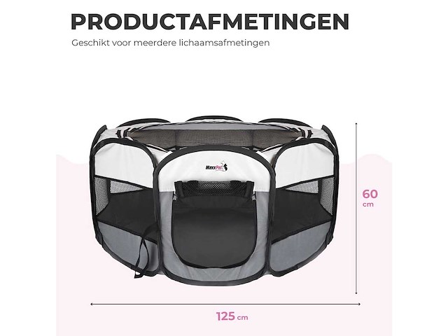Maxxpet 88260 opvouwbare bench 125x60cm - afbeelding 3 van  4