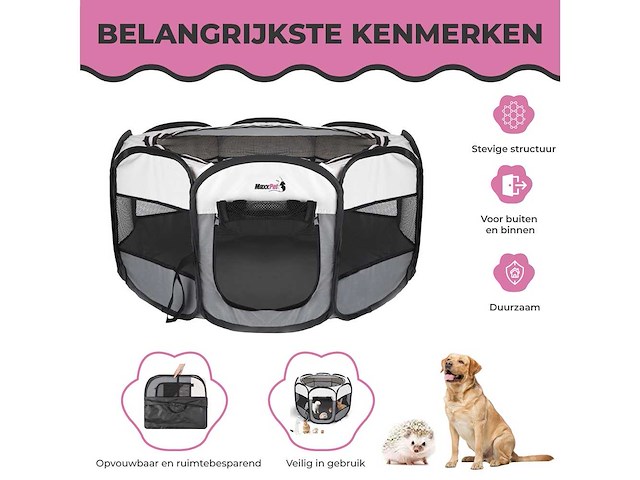 Maxxpet 88260 opvouwbare bench 125x60cm - afbeelding 4 van  4