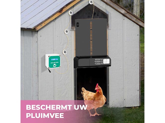 Maxxpet 88267 automatisch kippenluik - 30x30cm - afbeelding 2 van  5