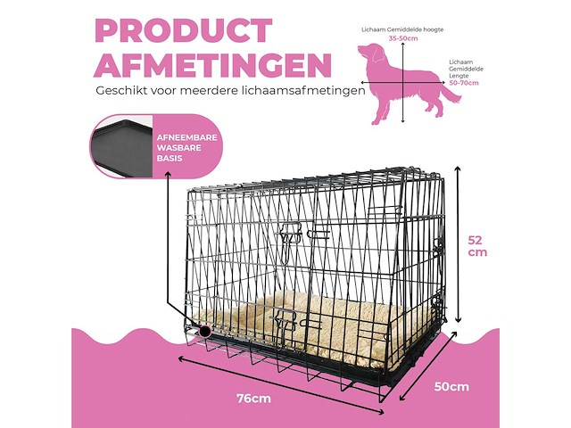 Maxxpet 88318 hondenbench - autobench – 76x50x52cm - afbeelding 3 van  6