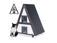 Maxxpet 88333 kattenhuis - kattenhok voor buiten weerbestendig 82x51x92cm - afbeelding 1 van  4