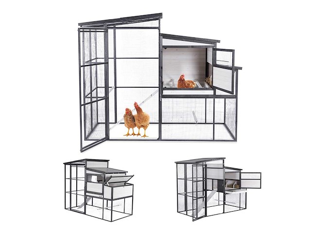 Maxxpet 88336 kippenhok 236x120x184cm - afbeelding 1 van  3