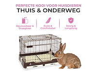 Maxxpet 88396 konijnenhok - 99x62x71cm - afbeelding 2 van  5
