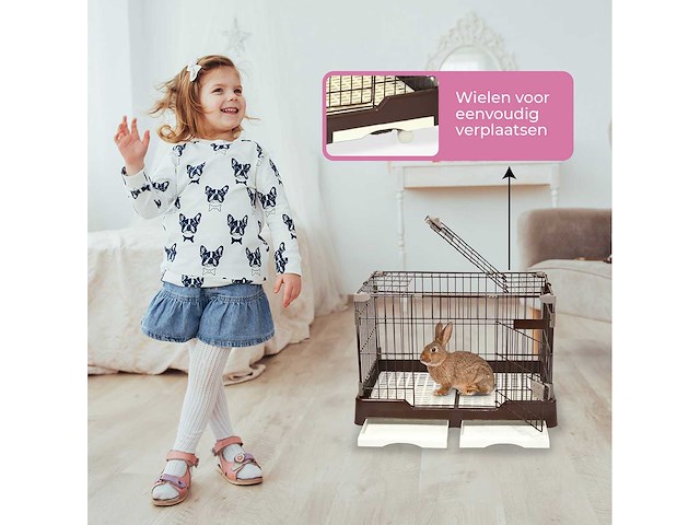 Maxxpet 88396 konijnenhok - 99x62x71cm - afbeelding 5 van  5