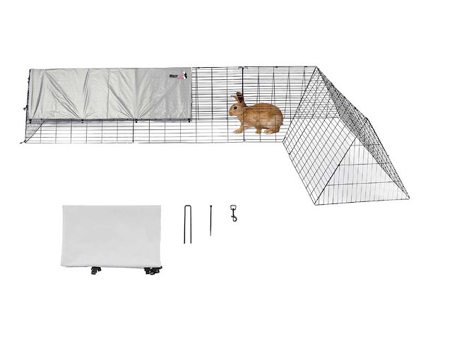 Maxxpet 88404 konijnenhok - konijnenren 300x200x65cm - afbeelding 1 van  6
