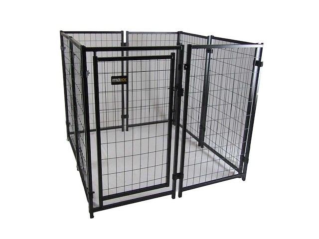 Maxxpet hondenkennel met dak- zwart - 1,2 x 1,2 x 1,8 m - afbeelding 2 van  4