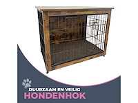 Maxxpet houten hondenbench - hondenhok - bench - hondenhuis - 63x51x59cm - afbeelding 4 van  6