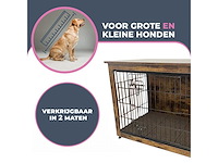 Maxxpet houten hondenbench - hondenhok - bench - hondenhuis - 63x51x59cm - afbeelding 5 van  6