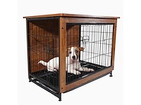 Maxxpet houten hondenbench - hondenhok - bench - hondenhuis - 83x55x64cm - afbeelding 1 van  5