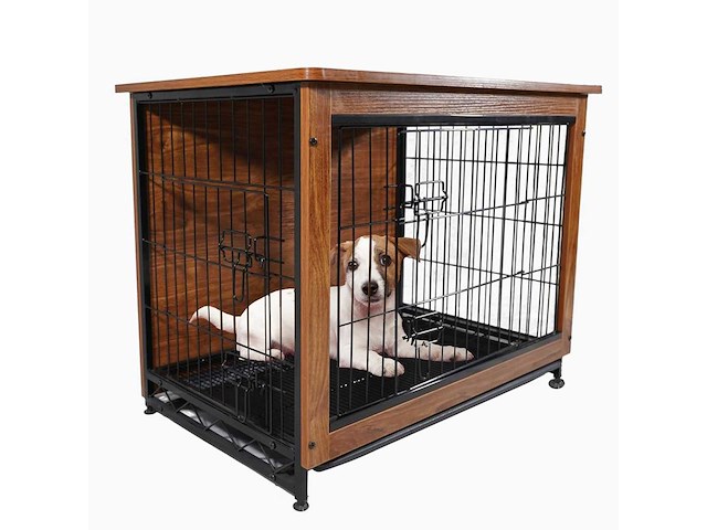 Maxxpet houten hondenbench - hondenhok - bench - hondenhuis - 83x55x64cm - afbeelding 1 van  5