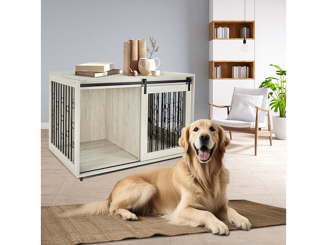 Maxxpet houten hondenbench 102x65x68cm - afbeelding 2 van  5