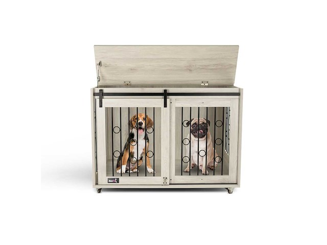 Maxxpet houten hondenbench 102x65x68cm - afbeelding 1 van  5