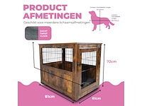 Maxxpet houten hondenbench 89x61x72cm - afbeelding 3 van  5