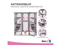Maxxpet kattenkooi - kattenvolière - 166x90x180cm grijs - afbeelding 3 van  6