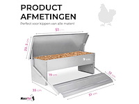 Maxxpet kippen 88325 voederbak voerbak met trapsysteem 5kg - afbeelding 2 van  5